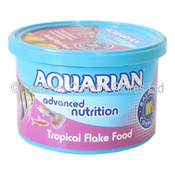 aquarian advanced nutrition tropical flake food