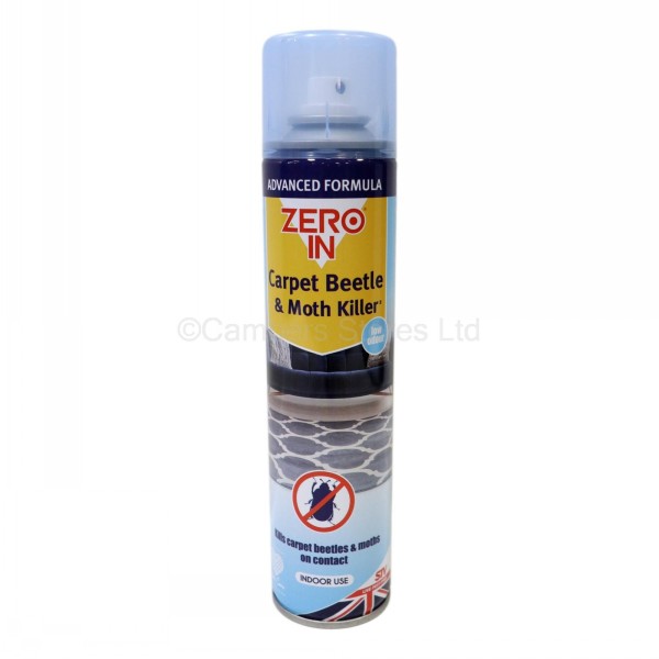 Zero In Carpet Beetle & Moth Killer 150ml One-Shot Aerosol - Rapid