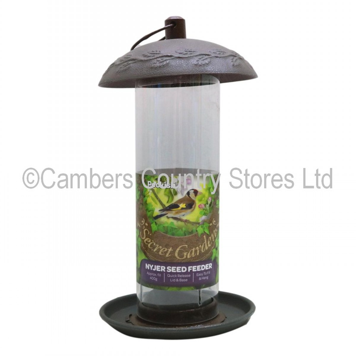 peckish secret garden nyjer seed feeder