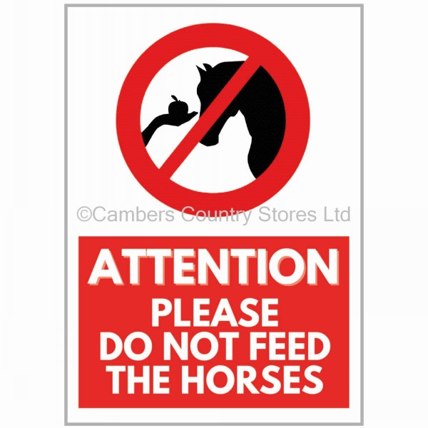 Agsigns Country Sign Please Do Not Feed Horses 