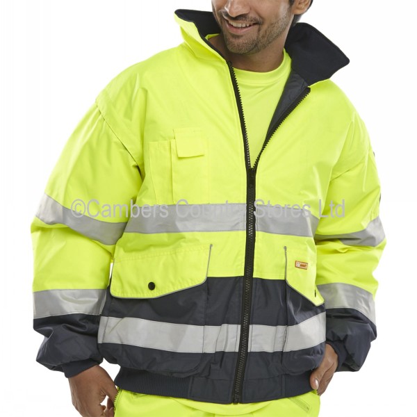 B Seen Hi-Vis Europa 5 In 1 Bomber Jacket | Cambers Country Store