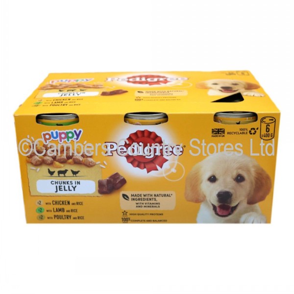 Pedigree Can In Jelly Puppy 6 x 400g Pack | Cambers Country Store