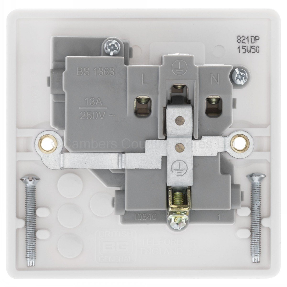 Bg Rounded Edge Switched Socket 1 Gang Dp 13a 