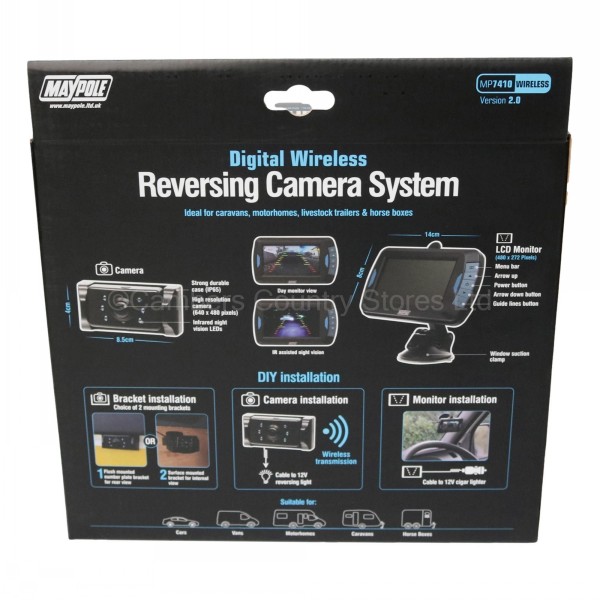 Maypole Wireless Reversing Camera System V2 | Cambers Country Store