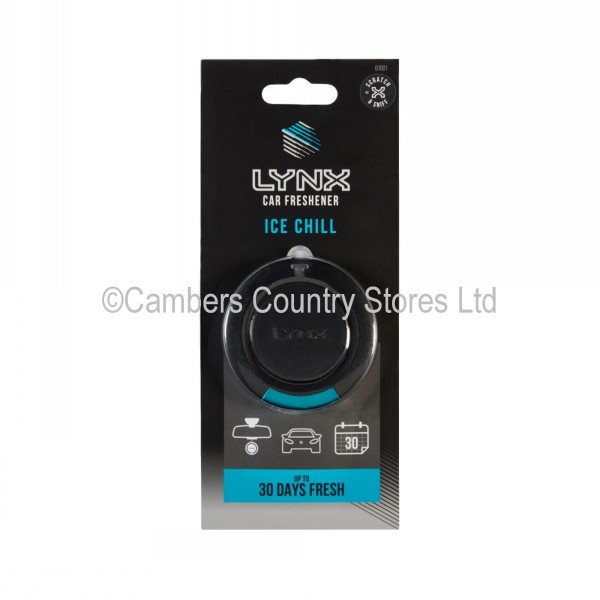 Lynx Car Air Freshener Ice Chill Cambers Country Store