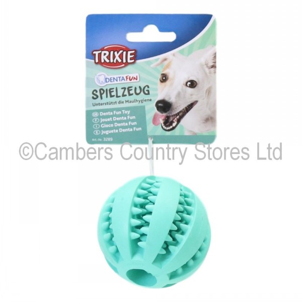 Trixie Denta Fun Mintfresh Rubber Ball | Cambers Country Store