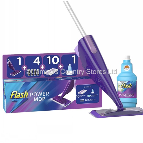 Flash Power Mop Starter Kit With 10 Pads Cambers Country Store