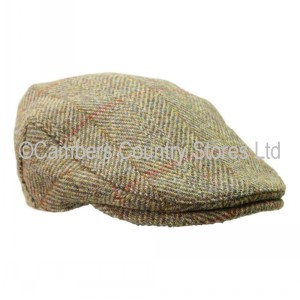 highland harris tweed flat cap