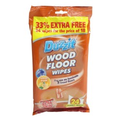 Duzzit Wipes Wood Floor 24 Pack