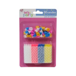 Lets Party Birthday Candle Set 50 Pack