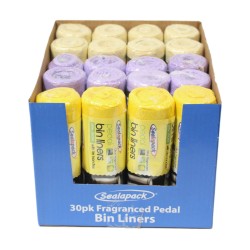 Sealapack Pedal Bin Liners Fragranced Tie Handles 30pk