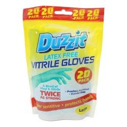 Duzzit Disposable Nitrile Gloves 20 Pack