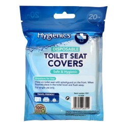 Hygienics Disposable Toilet Seat Covers 20 Pack