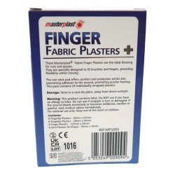 Masterplast Finger Plasters 24 Pack Assorted