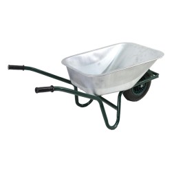 Storr 75 Litre Wheelbarrow Galv Pan Pneumatic Wheel