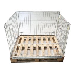 Used Steel Mesh Pallet Cage