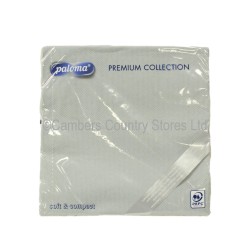 Paloma Napkins 25 Pack Silver