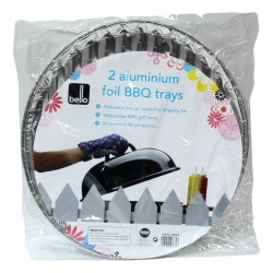 Bello Aluminium Foil BBQ Trays 2 Pack