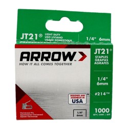 Arrow Staples JT21 1000 Pack