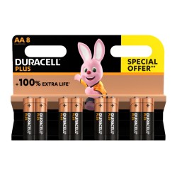 Duracell Plus Power Batteries AA 8 Pack