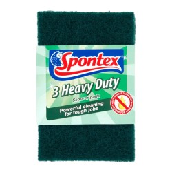 Spontex Heavy Duty Scouring Pads 3 Pack