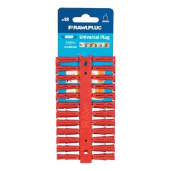 Rawlplug Universal Plug Red 48 Pack