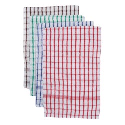 Abbey Tea Towels Check 17" x 27" 10 Pack