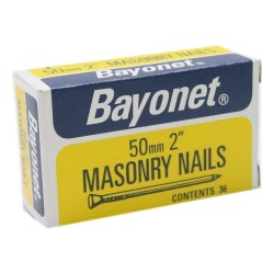 Bayonet Masonry Nails 50mm 36pcs