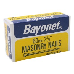 Bayonet Masonry Nails 60mm 36pcs