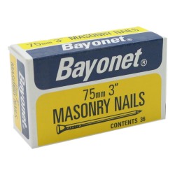 Bayonet Masonry Nails 75mm 36pcs