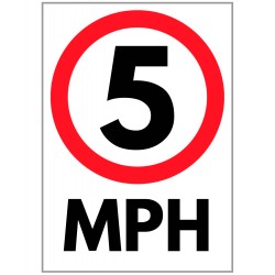 Agsigns Country Sign 5 MPH