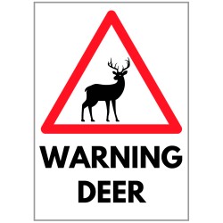 Agsigns Country Sign Warning Deer