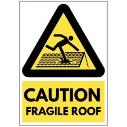 Agsigns Country Sign Caution Fragile Roof