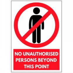 Agsigns Country Sign No Unauthorised Persons