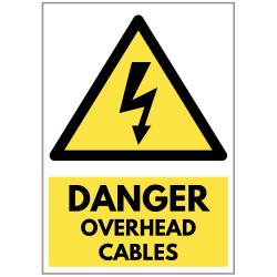 Agsigns Country Sign Danger Overhead Cables