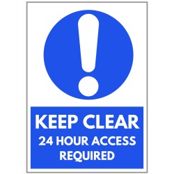 Agsigns Country Sign Keep Clear 24hr Access