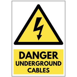 Agsigns Country Sign Danger Underground Cables