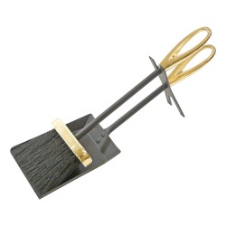 Manor Fireplace Hearth Tidy Loop Black/Brass