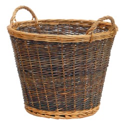 Manor Rattan Log Basket Two Tone