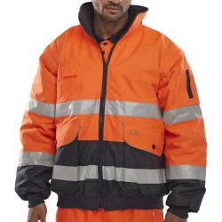 B Seen Hi-Vis Europa 5 In 1 Bomber Jacket