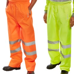 B Seen Hi-Vis Waterproof Trousers