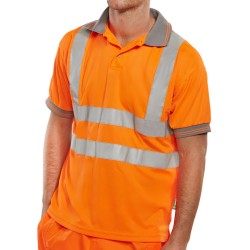 B Seen Hi-Vis Polo Shirt Short Sleeve