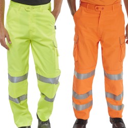 B Seen Hi-Vis Polycotton Trousers