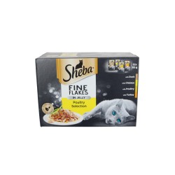 Sheba Fine Flakes In Jelly Poultry Selection 85g