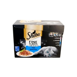 Sheba Fine Flakes In Jelly Fish Selection 12 x 85g