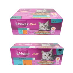 Whiskas 1+ Pouch Duo Surf & Turf In Jelly 85g