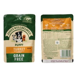 James Wellbeloved Wet Food Puppy Grain Free Turkey 100g