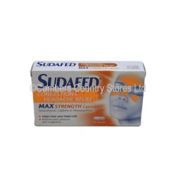 Sudafed Congestion & Headache Relief 16 Capsules