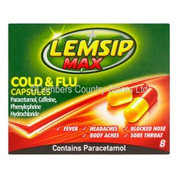 Lemsip Cold & Flu Capsules 8 Pack