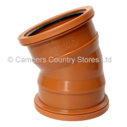 Underground Drainage B4051 Double Socket Bend 22.5 Deg